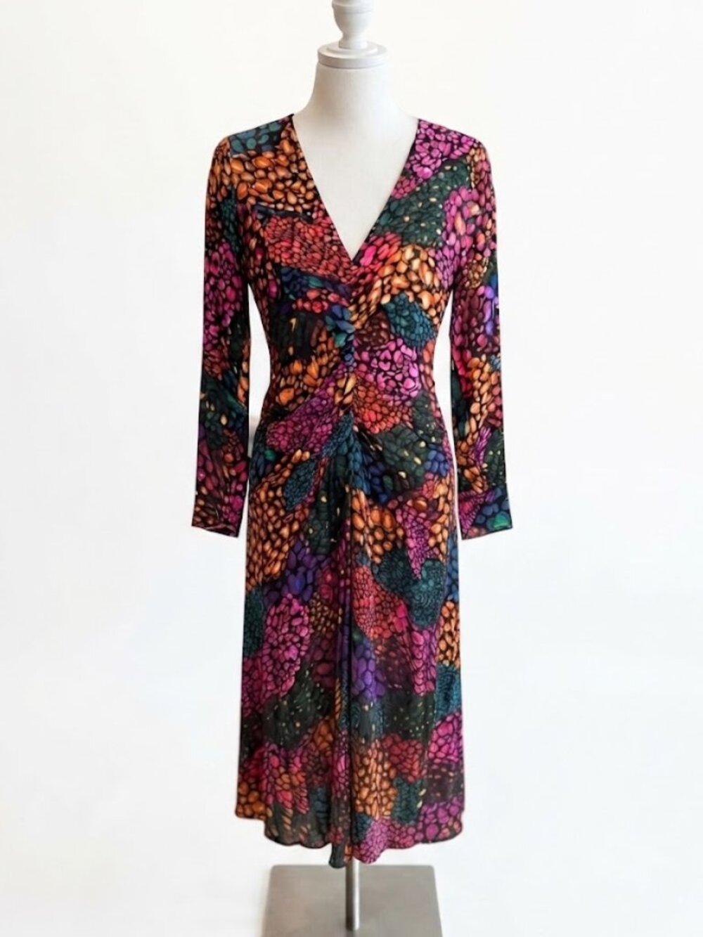 FARM Rio Multicolor Leopard Print Maxi Dress